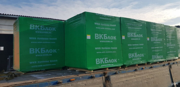 Газосиликатные П-образные блоки ВКБлок 500x250x250, D500