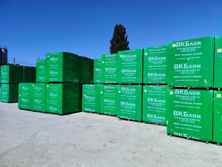 Газосиликатные П-образные блоки ВКБлок 500x200x250, D500