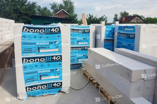 Газобетонные блоки Бонолит Проджект Электросталь D400 600х400х250 стеновые