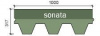 Мягкая кровля (гибкая черепица) Shinglas Финская Соната красная
